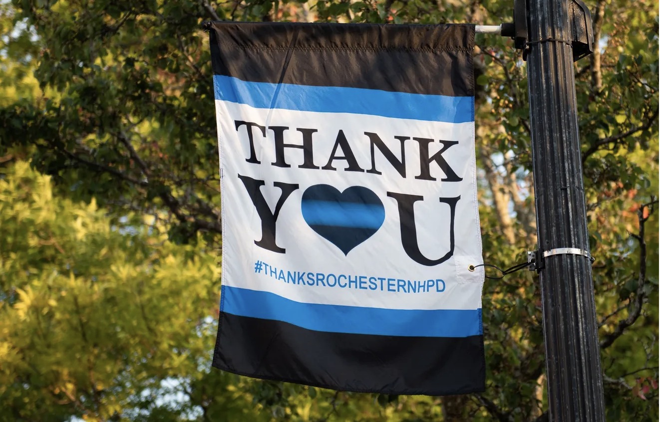 Reminder: Paint the City Blue to show appreciation for Rochester Police